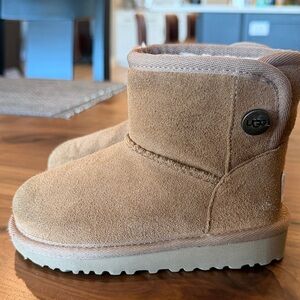UGG Tan Suede Boots with Shearling Lining